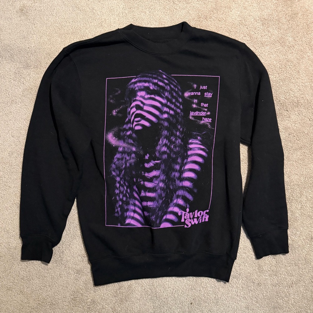 Taylor Swift Midnights Black and Purple Sweatshirt
